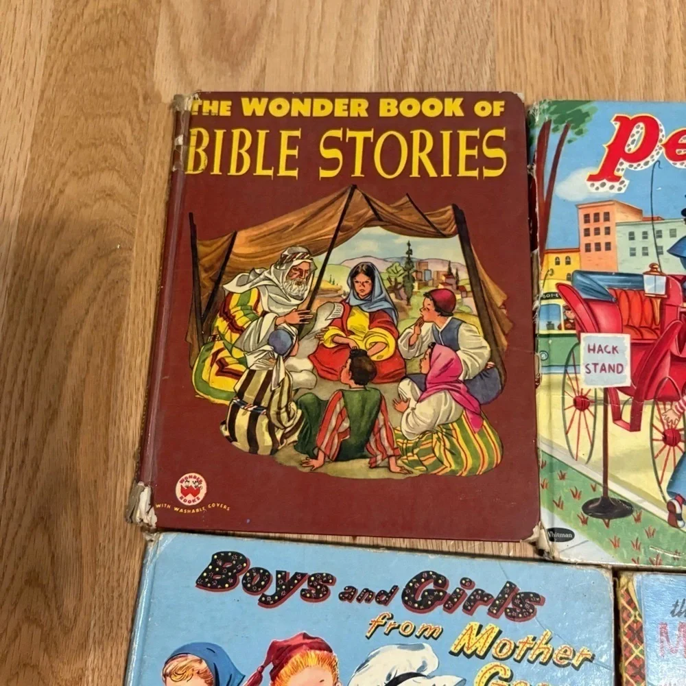 Vintage Kids Storybook Bundle The Merry Animal Story Book Bonnie Pepper
